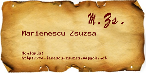 Marienescu Zsuzsa névjegykártya